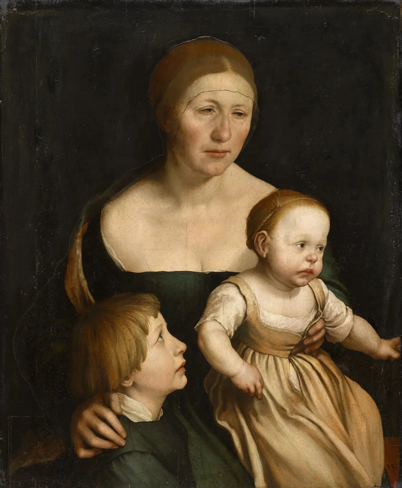 Portrait der Familie des Künstlers - Hans Holbein der Jüngere