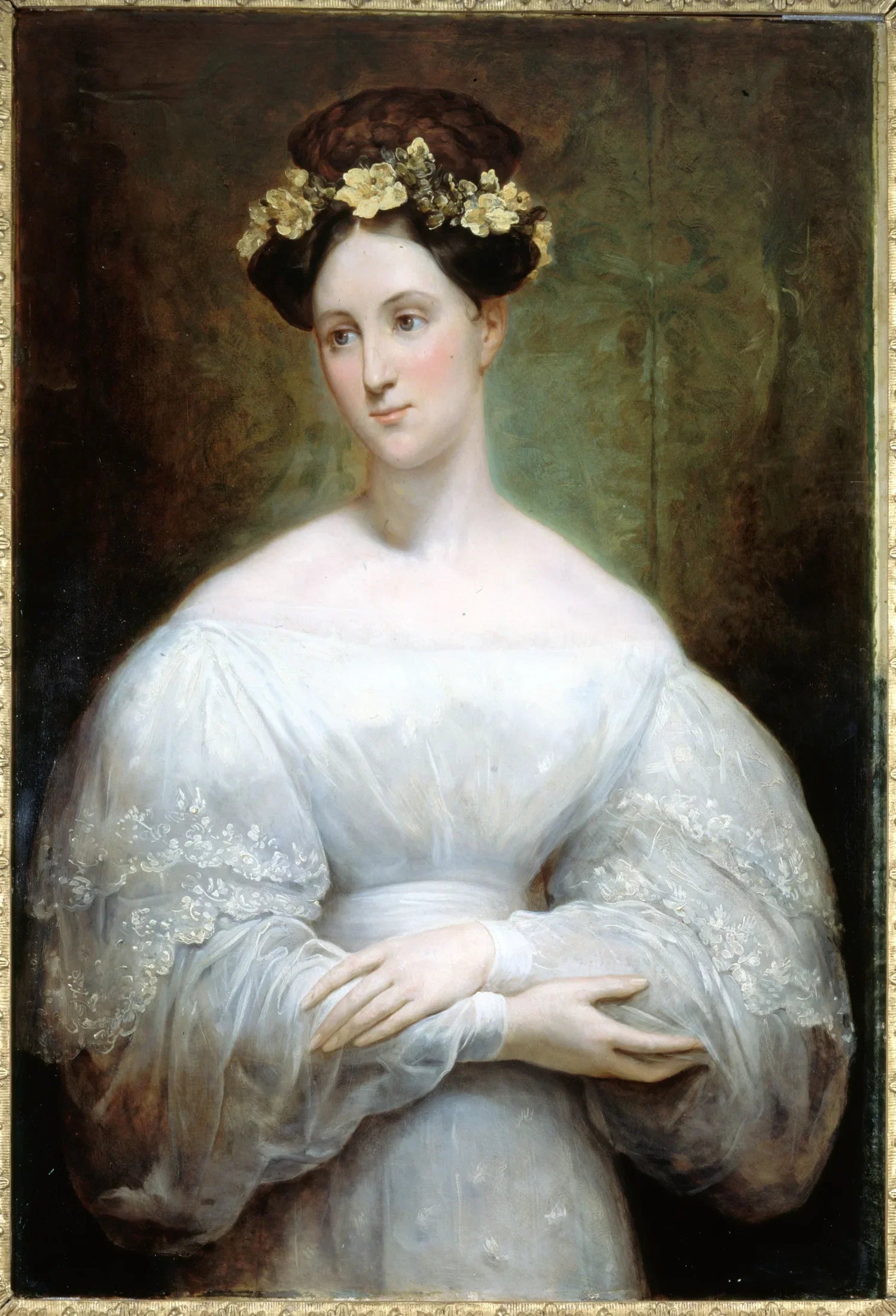 Portrait présomptif de la princesse Marie d'Orléans - Ary Scheffer image 1 reproduction de peinture à l’huile