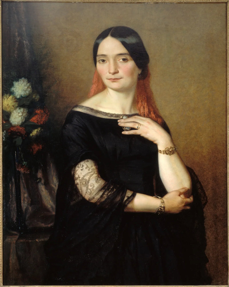 Vermutetes Porträt von Mademoiselle Mars - Ary Scheffer
