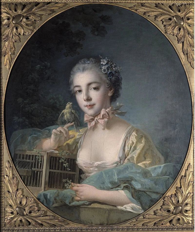 Vermutliches Porträt von Marie-Émilie Baudouin, Tochter des Malers - François Boucher