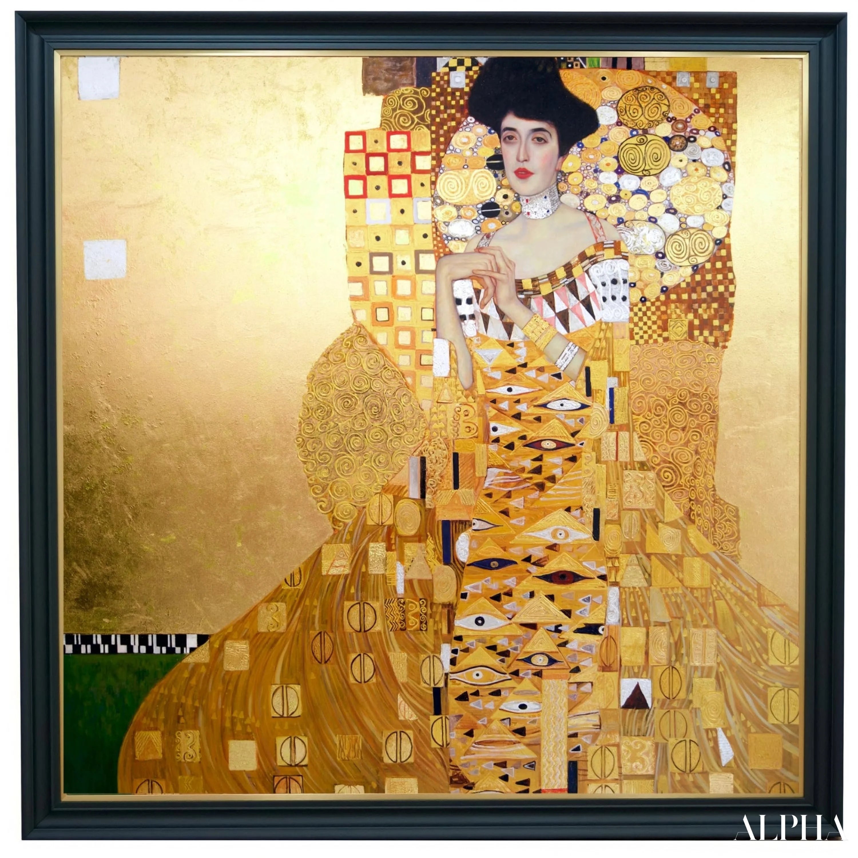Portrait Réimaginé d’Adele Bloch-Bauer par Master Apollon | 200 x 200 cm Reproductions de tableaux à la peinture à
