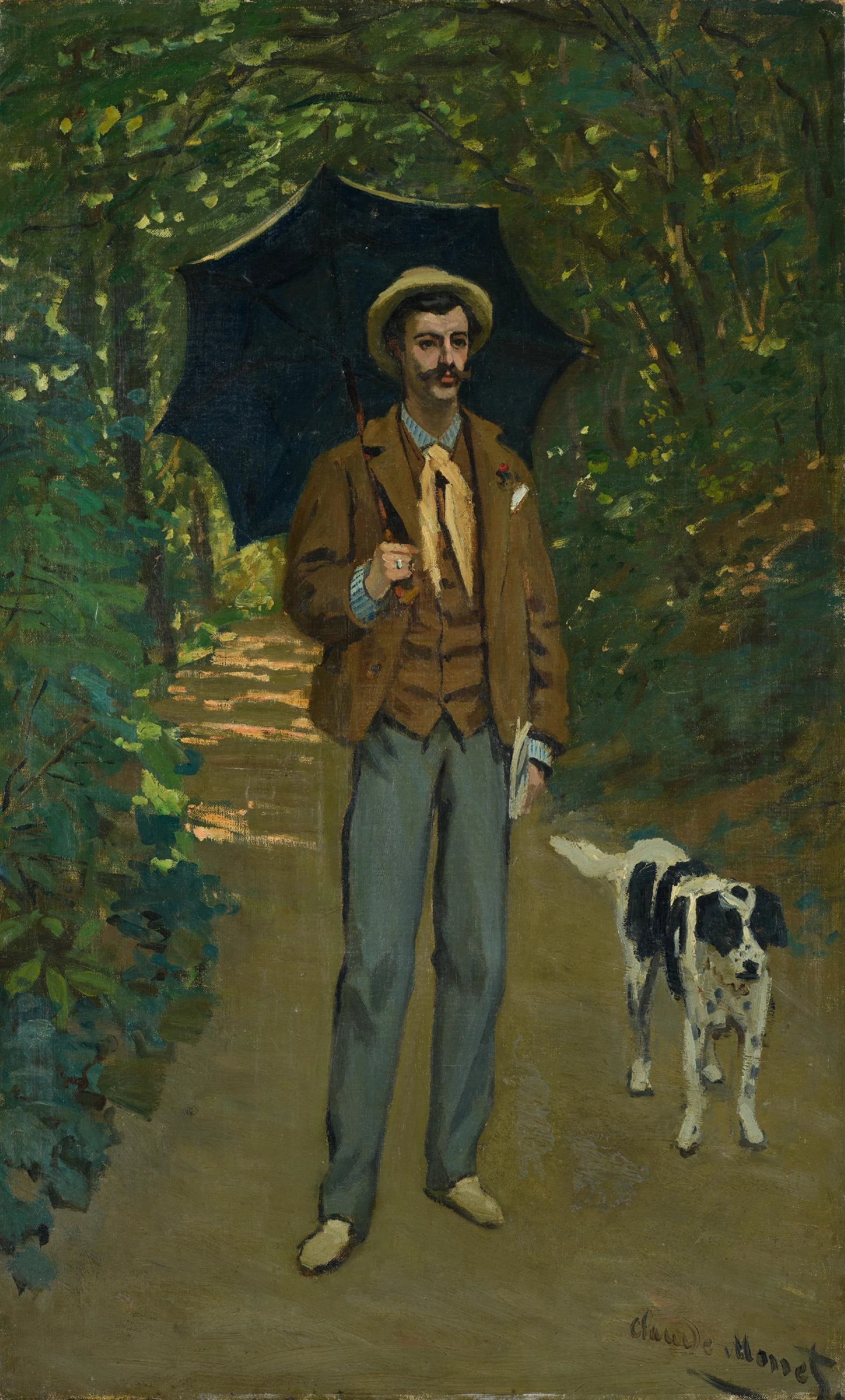 Portrait de Victor Jacquemont au parasol W54 par Claude Monet, 1865-1867, Kunsthaus Zürich