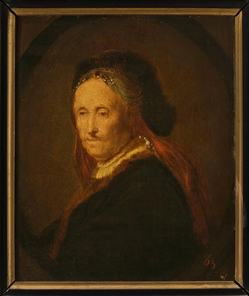 Porträt der Mutter von Rembrandt (?) - Rembrandt