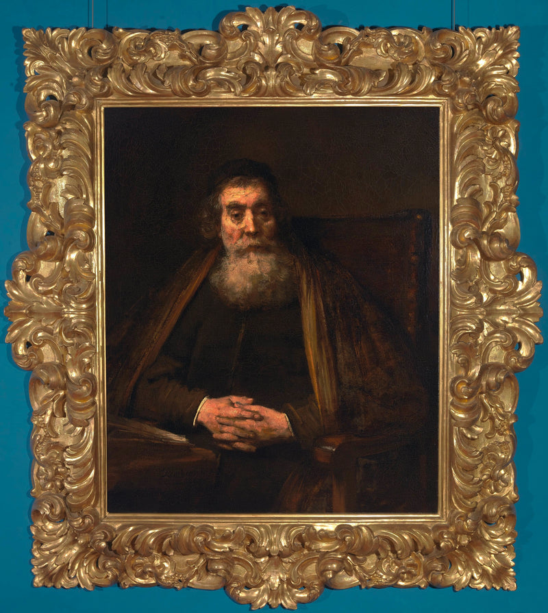Porträt eines alten Mannes (zweifellos der Pädagoge, Jan Amos Komensky, genannt Comenius) - Rembrandt