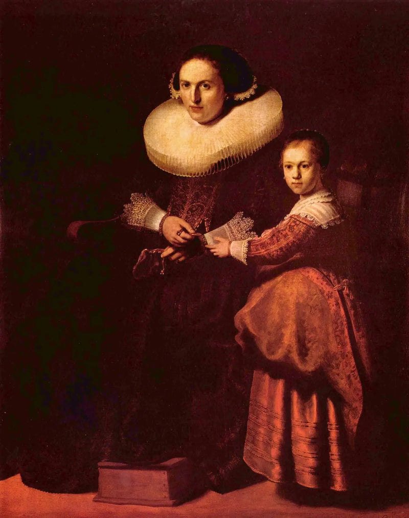 Porträts von Susanna van Collen und ihrer Tochter Anna - Rembrandt