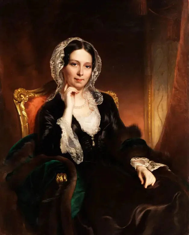 Porträt der Gräfin Schwarzenberg - Franz Xaver Winterhalter image 1 reproduction artisanale de tableau