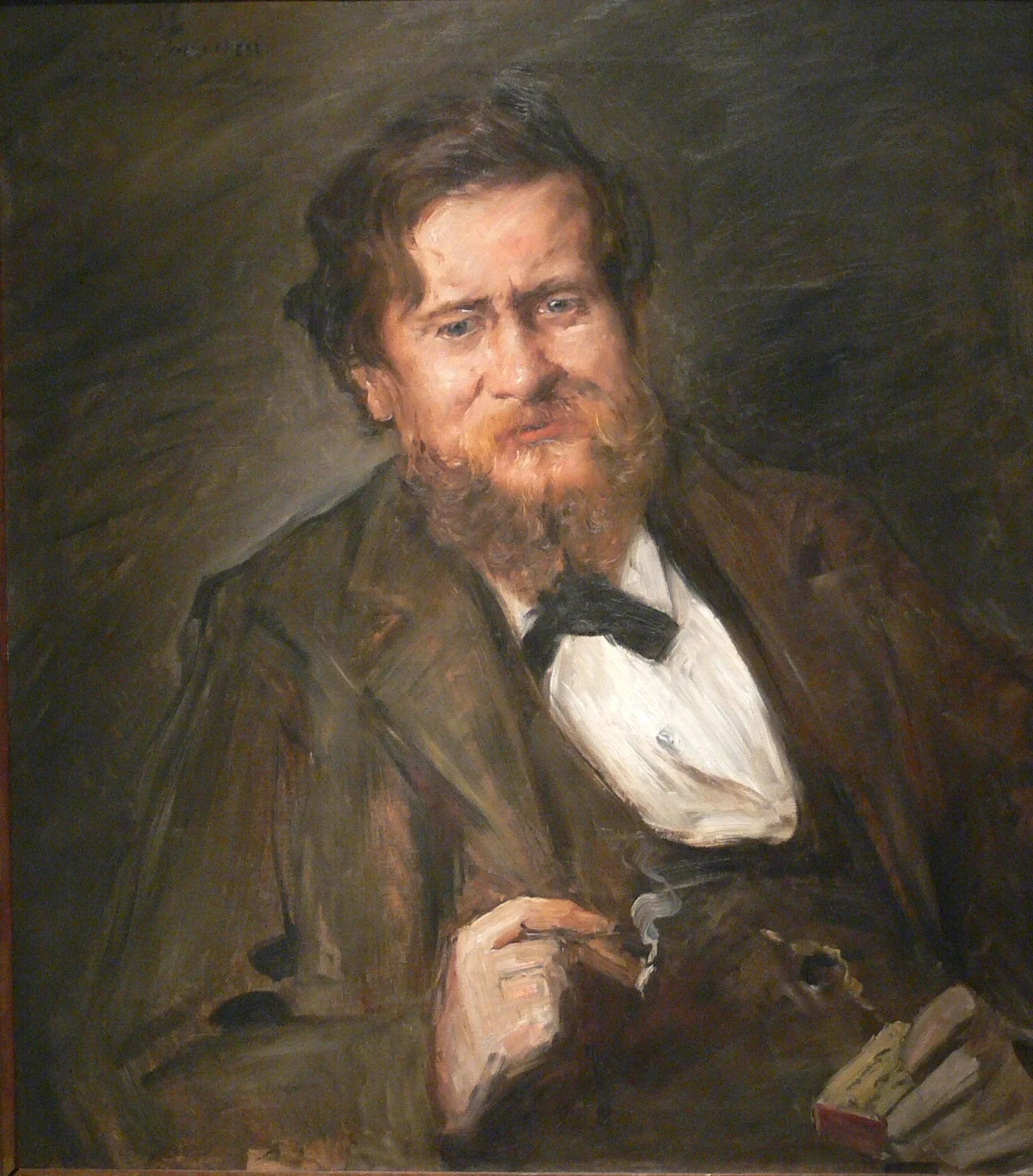 Porträt des Malers Fritz Rumpf - Lovis Corinth image 1 copie de tableau peinte à la main