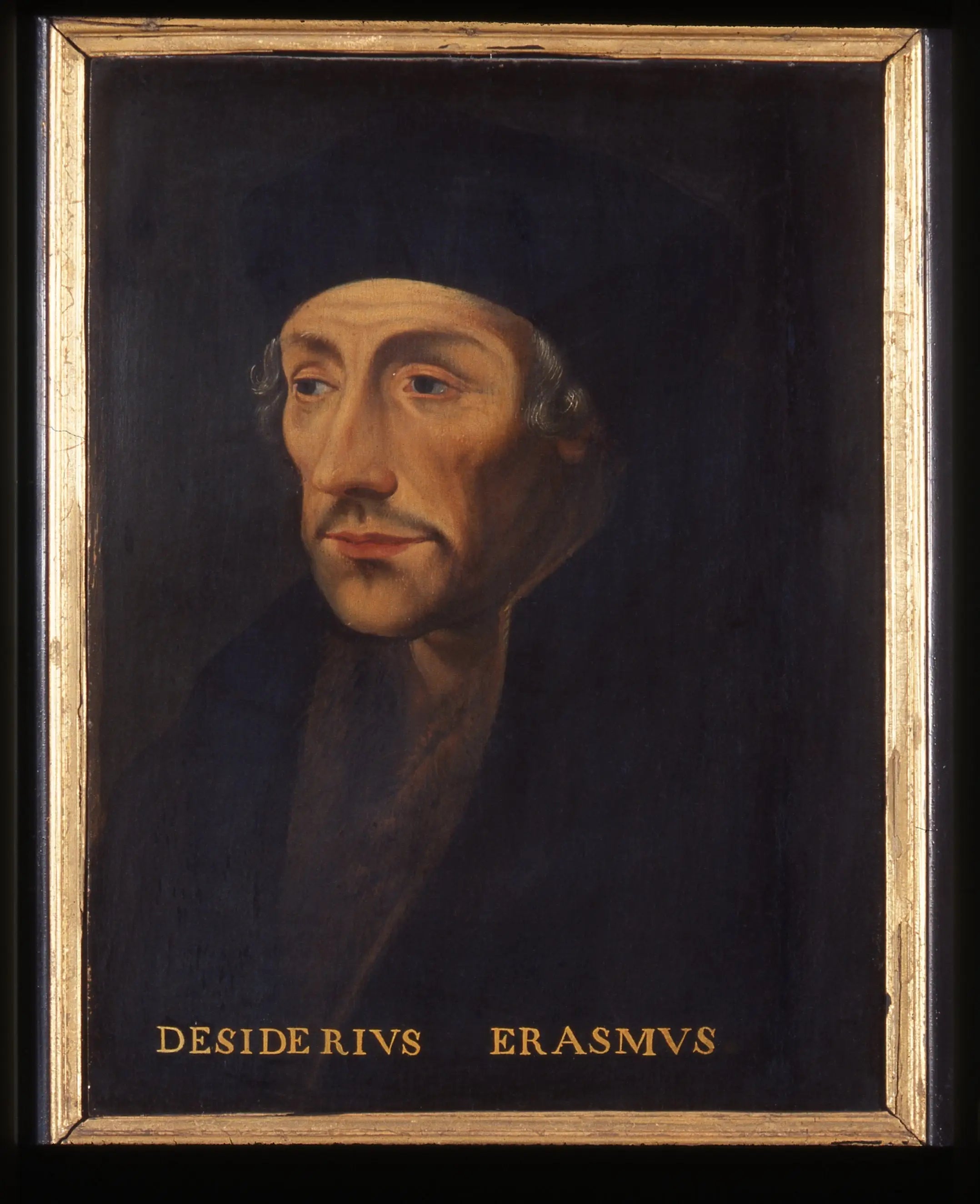 Portret van Desiderius Erasmus, humanist - Hans Holbein le Jeune image 1 tableau peint à l’huile sur toile