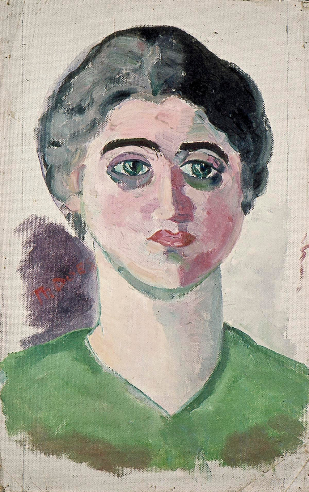 Portret van Lena Milius - Theo van Doesburg image 1 reproduction de peinture à l’huile