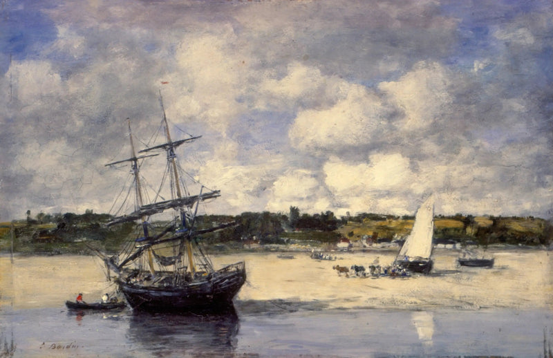 Portrieux - Die Küste bei Niedrigwasser - Eugène Boudin