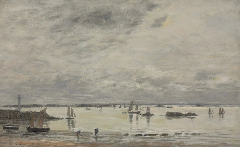 Portrieux, der Hafen bei Niedrigwasser - Eugène Boudin