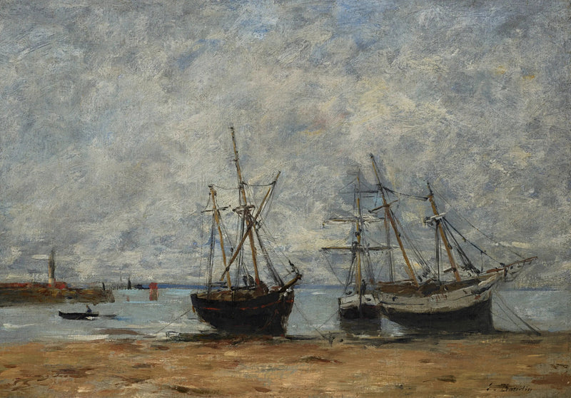 Portrieux, der Hafen bei Niedrigwasser - Eugène Boudin