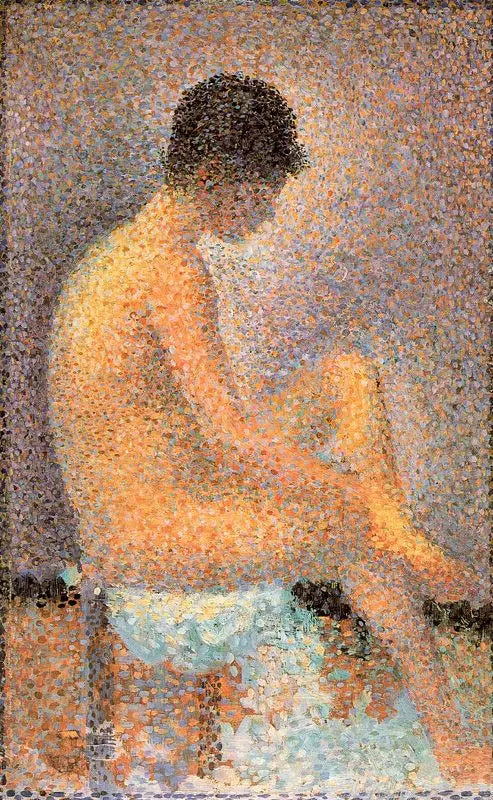 Sitzende Poseuse, im Profil - Georges Seurat