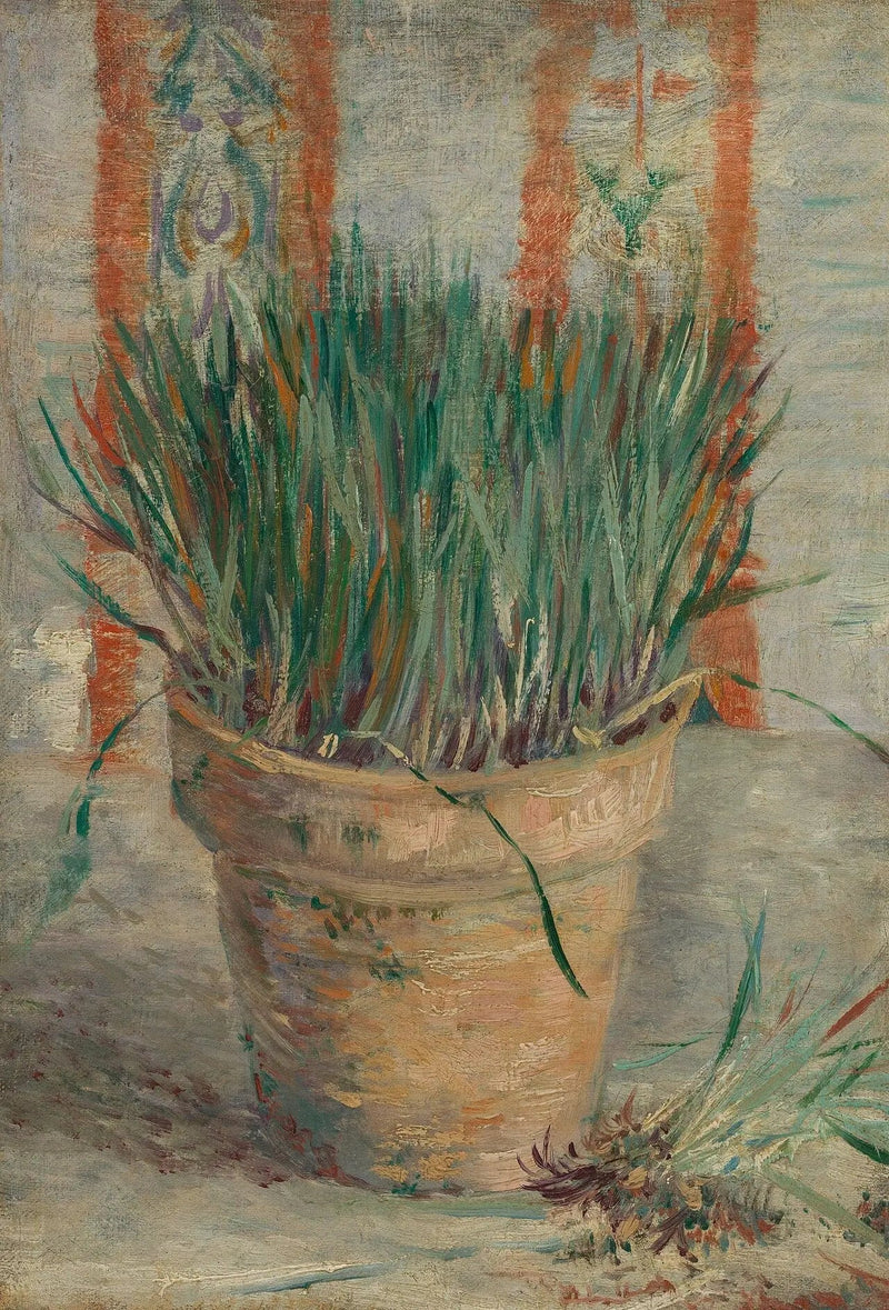 Blumentopf mit Schnittlauch und Knoblauch - Vincent van Gogh