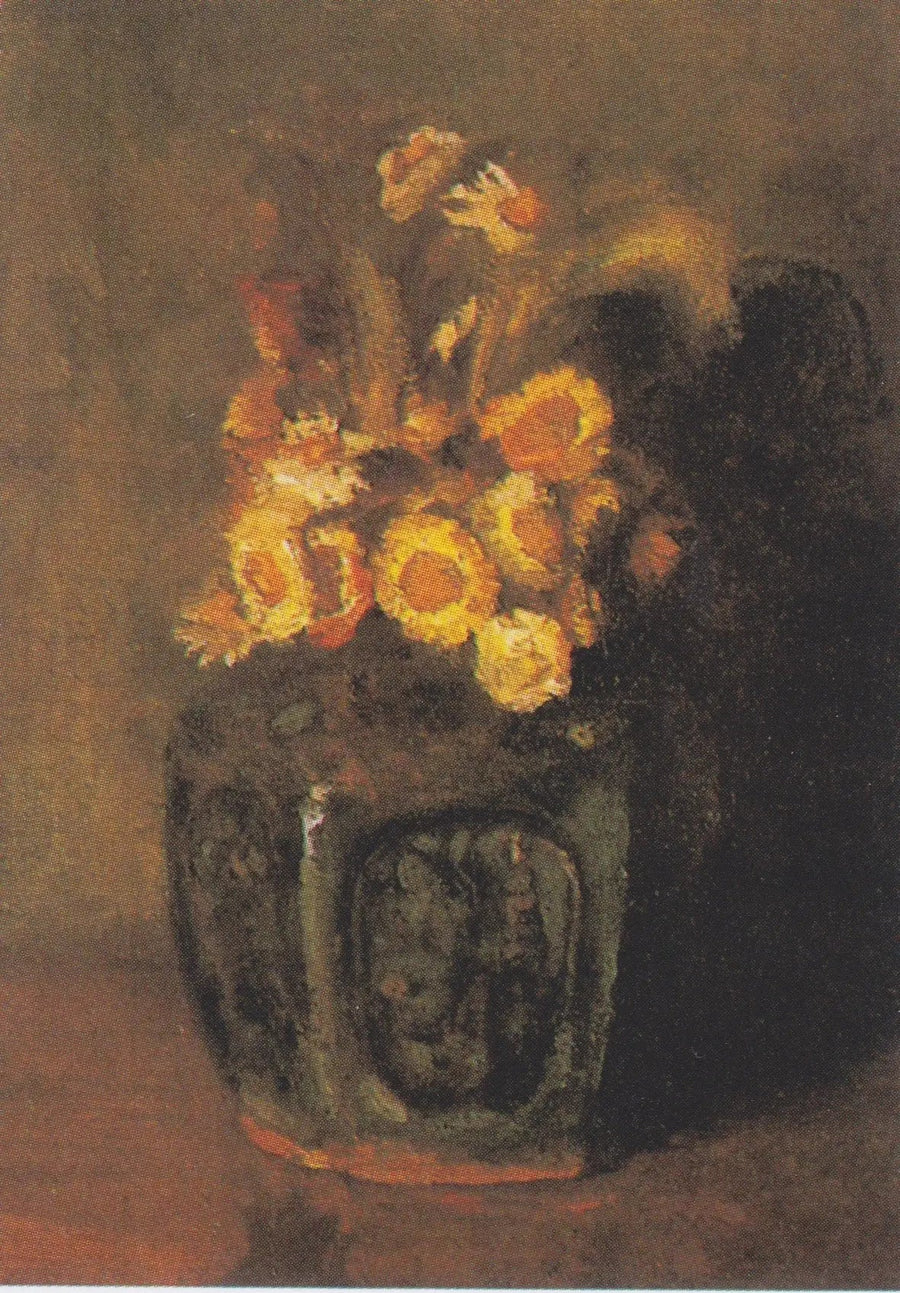 Ingwerkrug gefüllt mit Chrysanthemen - Vincent van Gogh