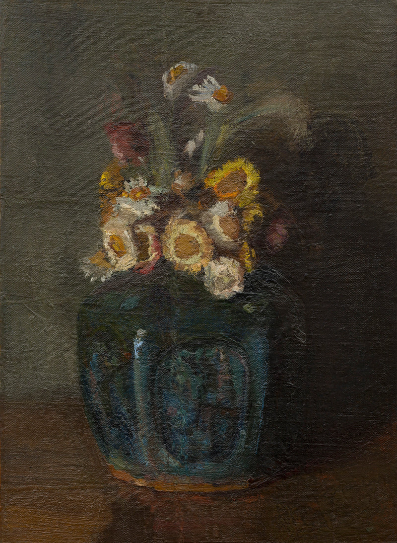 Ingwerkrug gefüllt mit Chrysanthemen - Vincent van Gogh