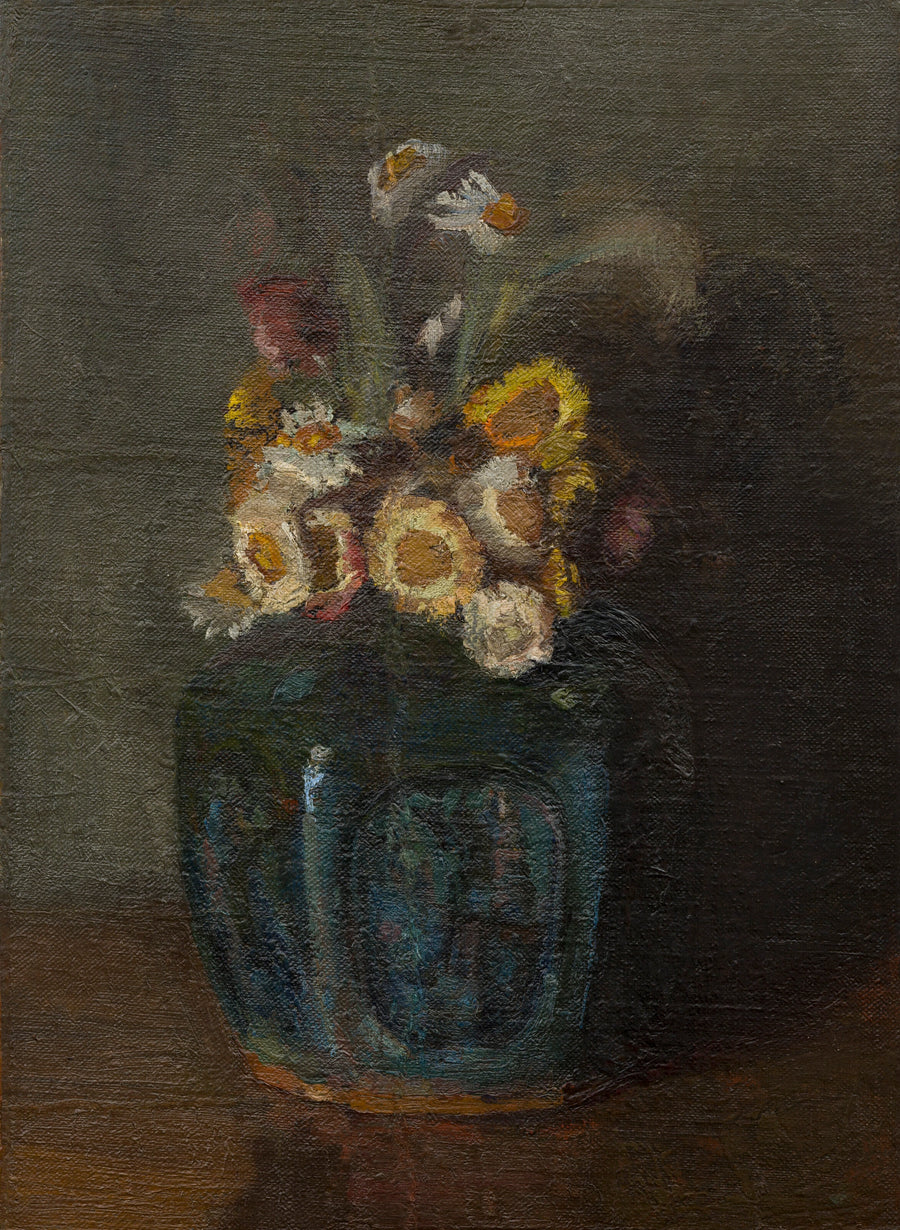 Ingwerkrug gefüllt mit Chrysanthemen - Vincent van Gogh