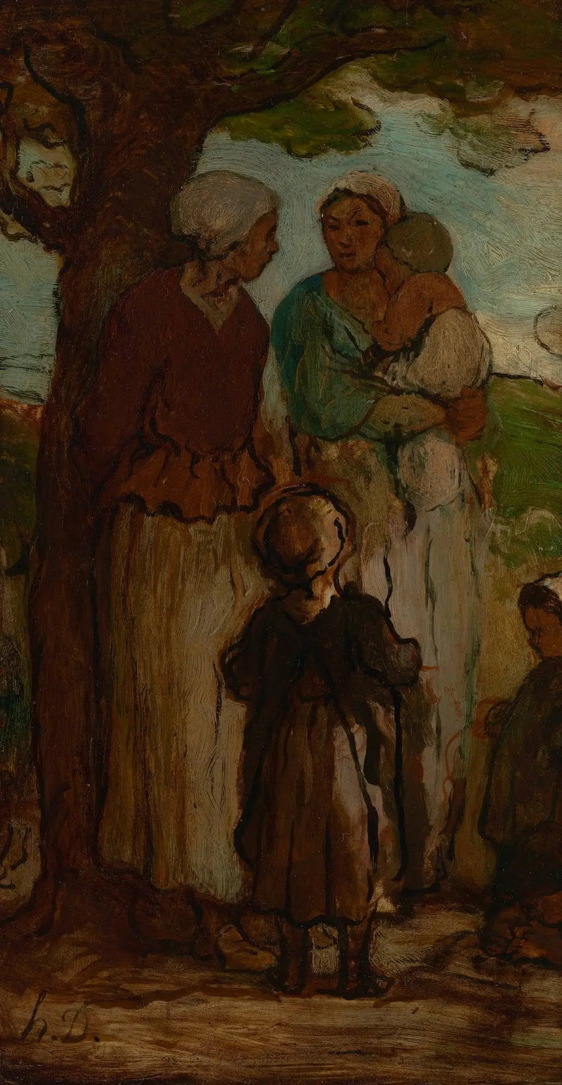 Nachbarschaftsgerüchte - Honoré Daumier