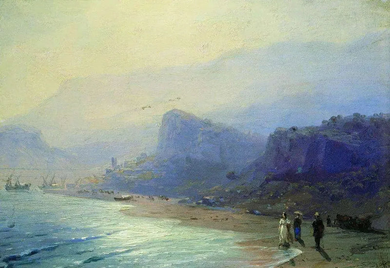 Pouchkine und Raevskaya in Gurzuf - Ivan Aïvazovski