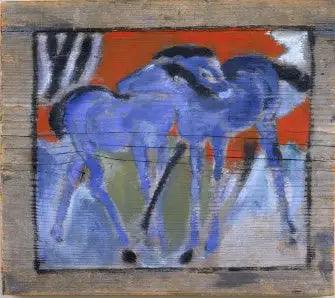 Blaue Fohlen - Franz Marc