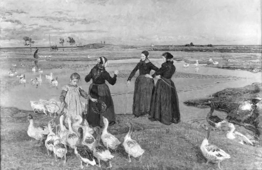 Den Rest werde ich nicht machen. Dragär. Koner, Lille Pige und Gäs ved Stranden – Viggo Johansen