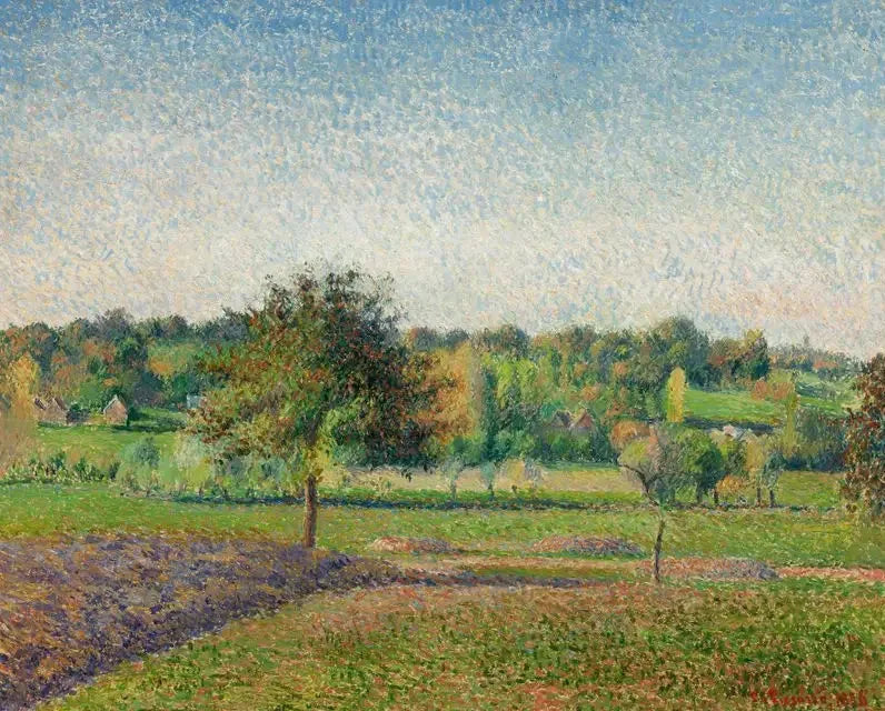 Prairie in Éragny - Camille Pissarro
