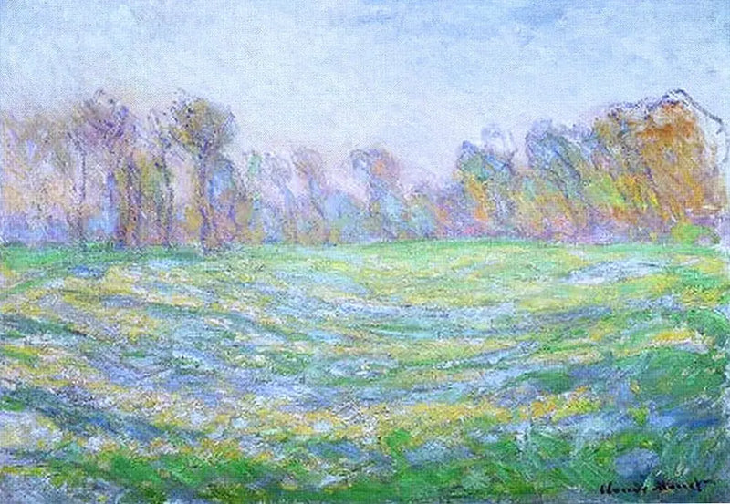 Wiese in Giverny - Claude Monet