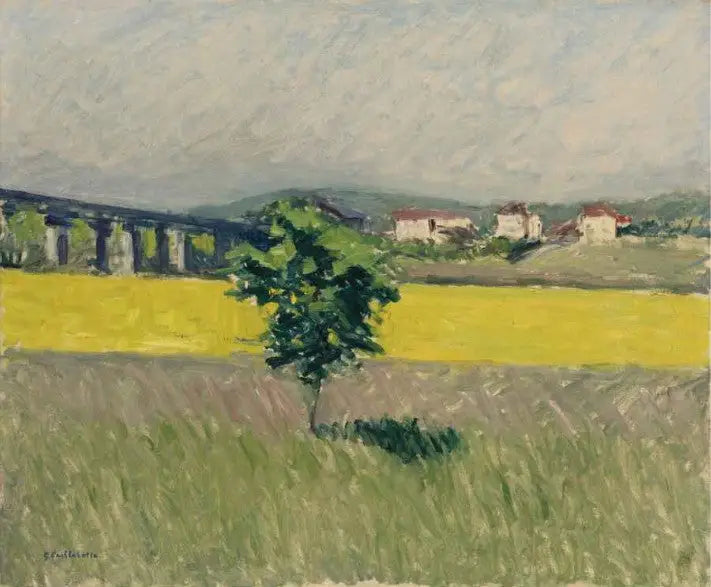 Wiese an der Brücke von Argenteuil - Gustave Caillebotte