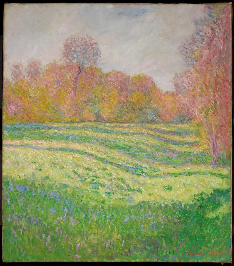 Prärie in Giverny, Herbst-Effekt W1083 - Claude Monet