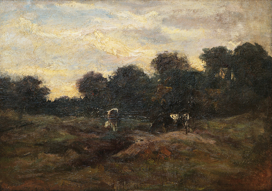 Wiese mit Kühen - Vincent van Gogh