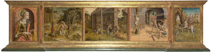 Prädelle der Madonna della Rondine - Carlo Crivelli