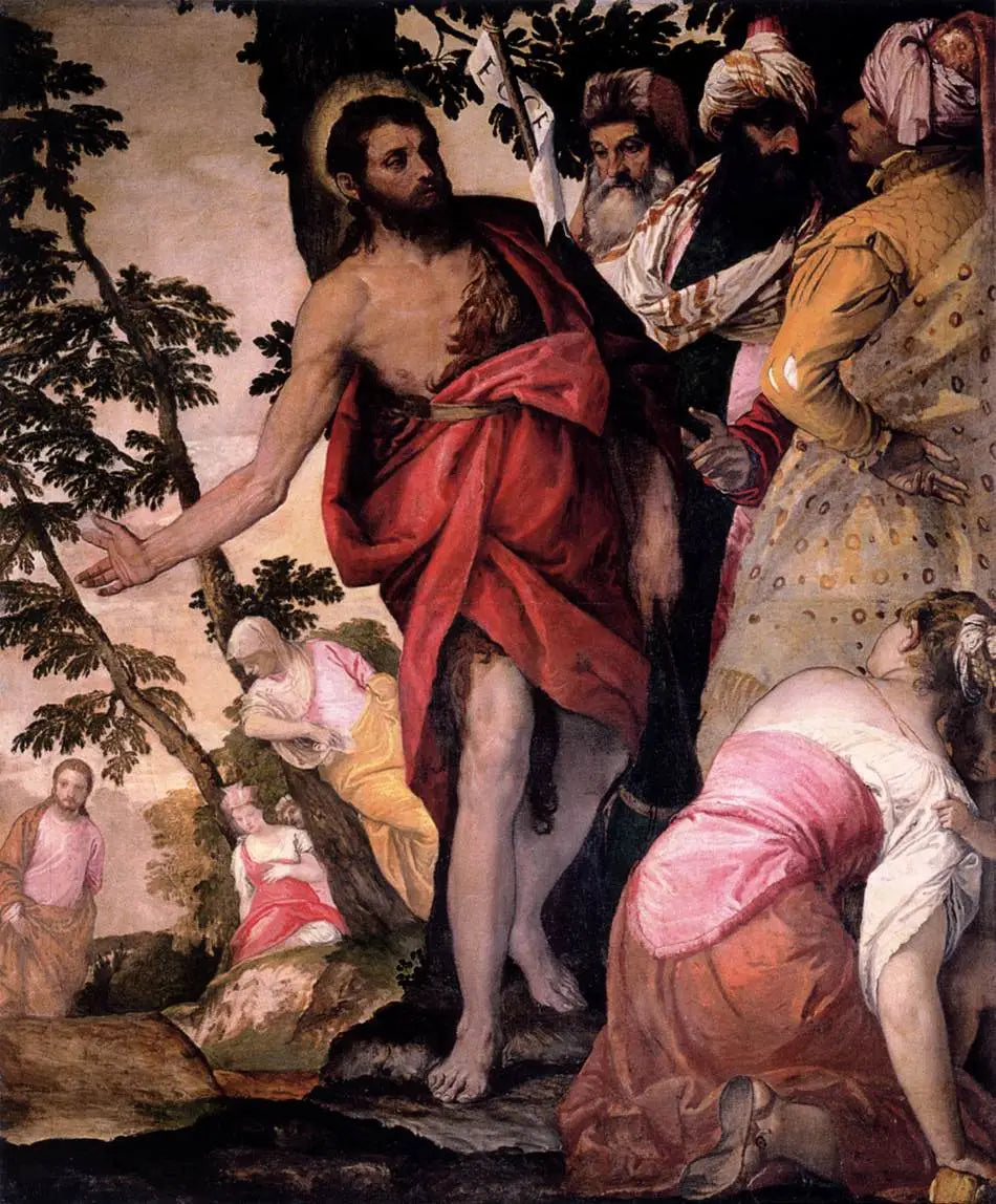 Prédication de Jean-Baptiste - Paul Véronèse image 1 tableau peint à l’huile sur toile
