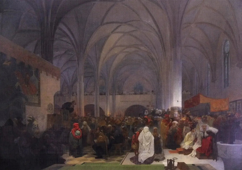 Predigt von Meister Jan Hus - Alphonse Mucha
