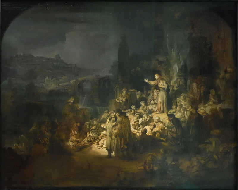 Die Predigt des Heiligen Johannes des Täufers - Rembrandt