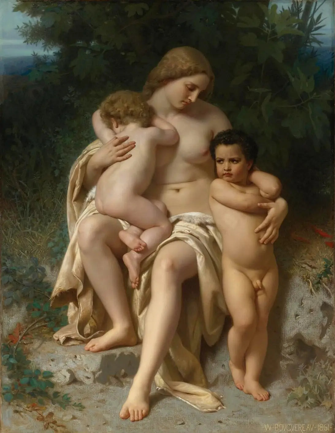 Première discorde - Bouguereau image 1 reproduction artisanale de tableau