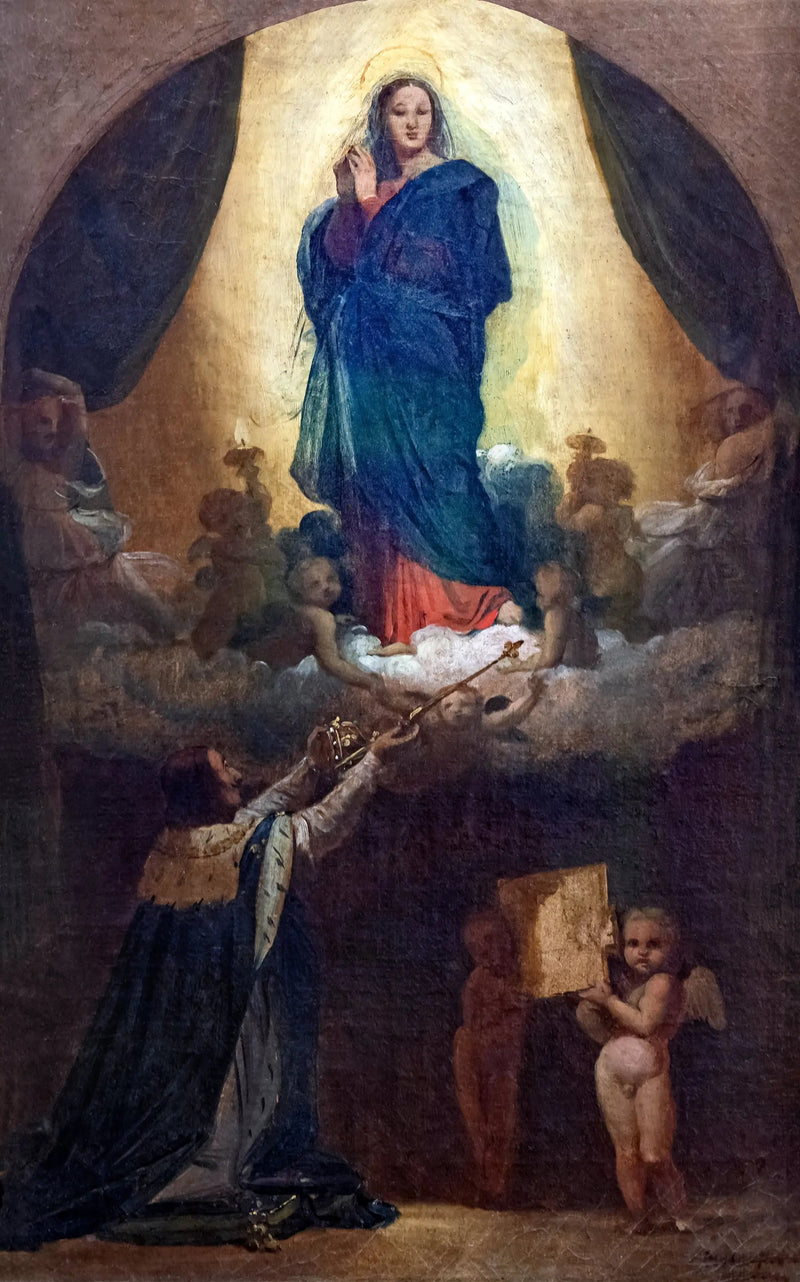 Erster Gedanke des Gelübdes von Ludwig XIII. - Jean-Auguste-Dominique Ingres