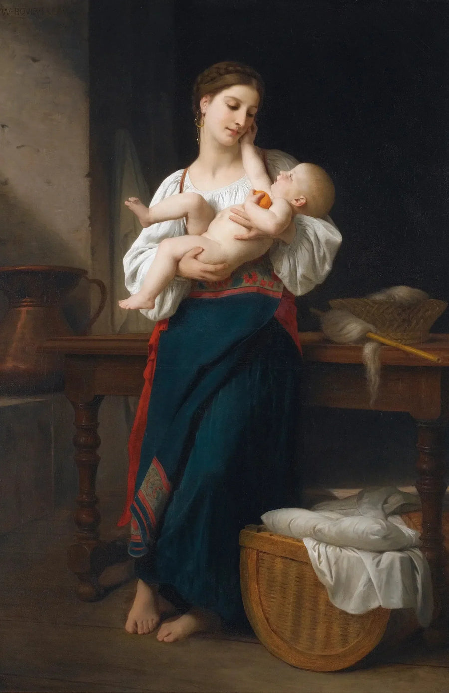 Erste Zärtlichkeiten - Bouguereau