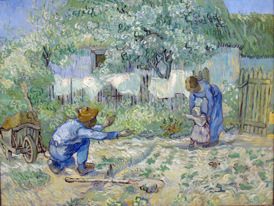 Erste Schritte, nach Millet - Vincent van Gogh