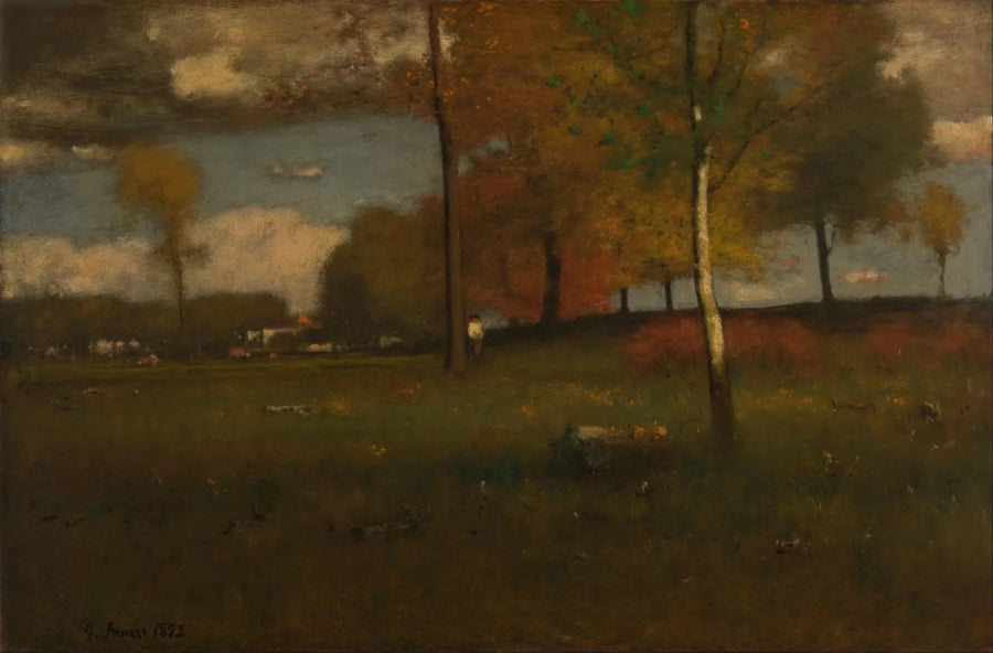 In der Nähe des Dorfes, Oktober - George Inness