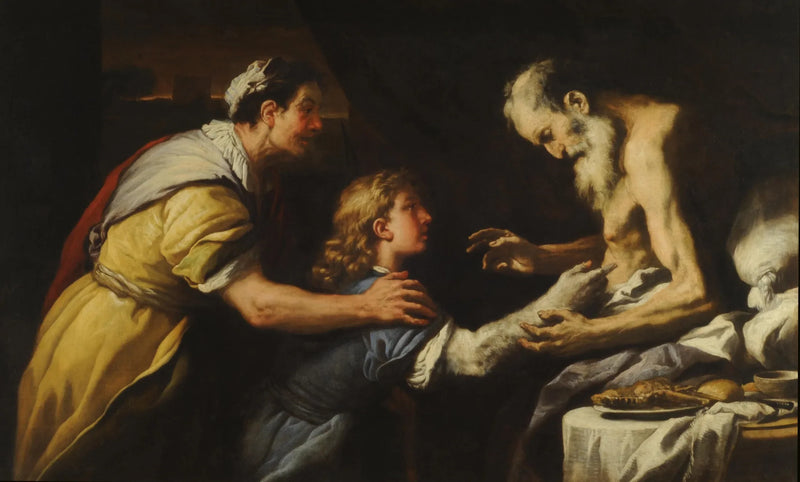 Vorstellung von Jakob an Isaak - Luca Giordano