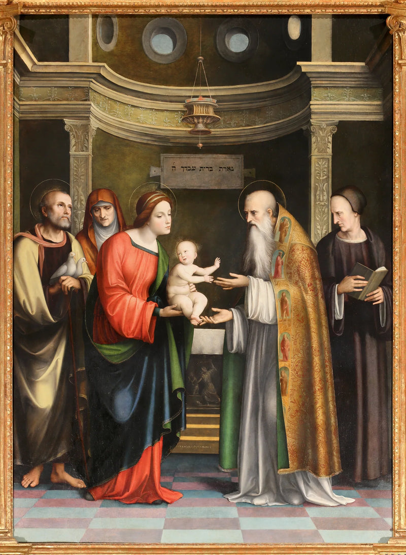 Darstellung von Jesus im Tempel und Reinigung der Jungfrau - Francesco Francia