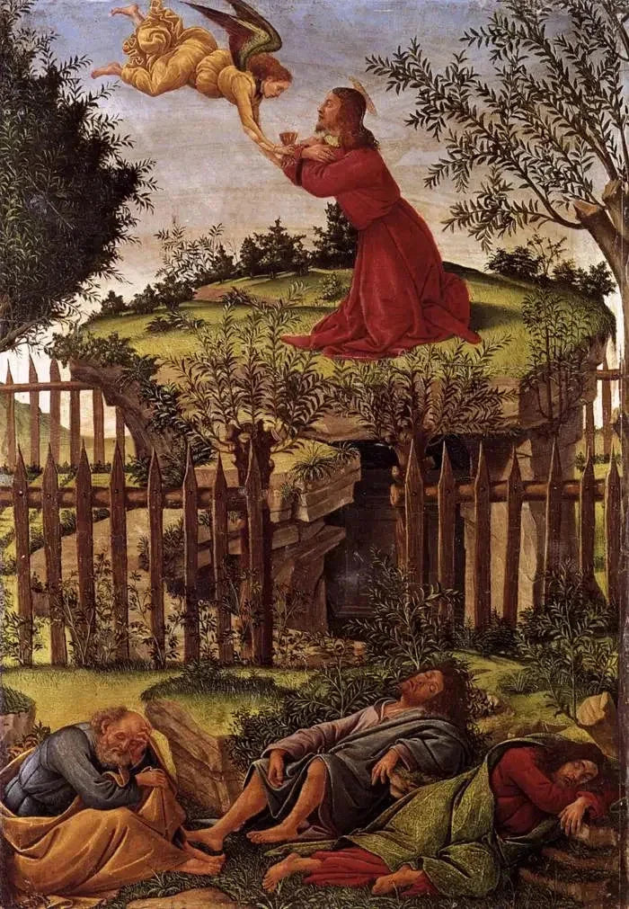 Das Gebet im Garten der Ölbäume - Sandro Botticelli