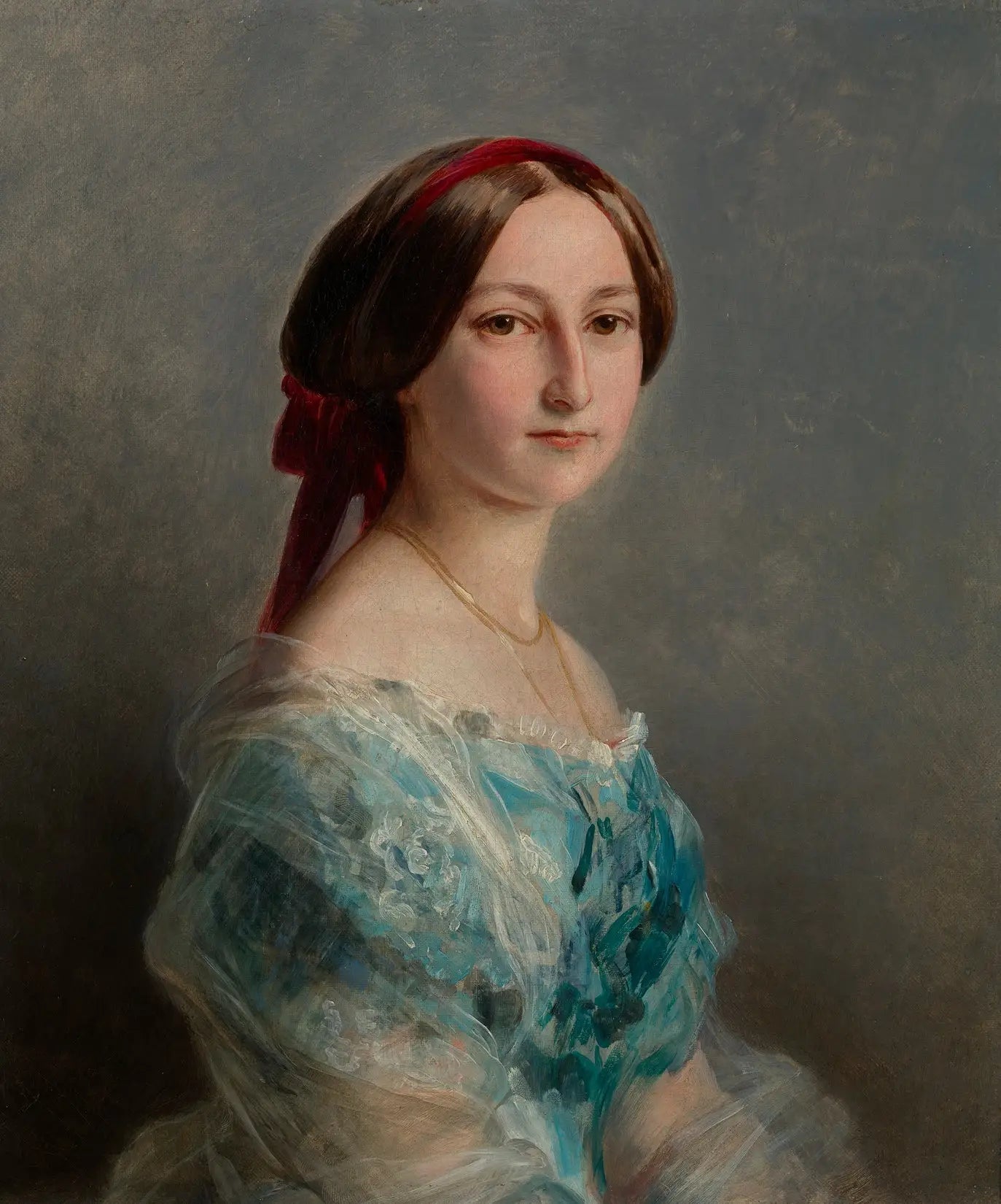 Princesse Adélaïde de Hohenlohe-Langenbourg (1835-1900) - Franz Xaver Winterhalter image 1 copie de tableau peinte à la main