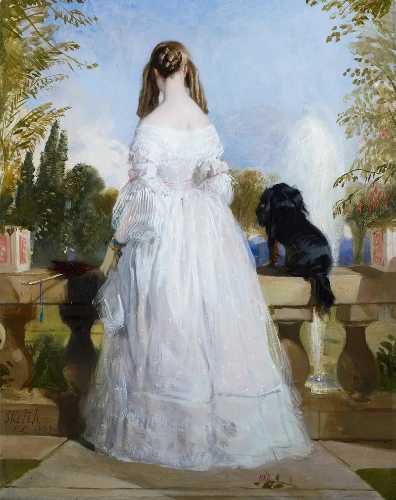 Prinzessin Viktoria von Sachsen-Coburg und Gotha (1822-1857) - Edwin Henry Landseer
