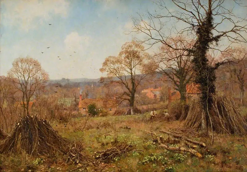 Frühling (Der Zufluchtsort des Frühlings ist der Primrose Brae) - Edward Wilkins Waite