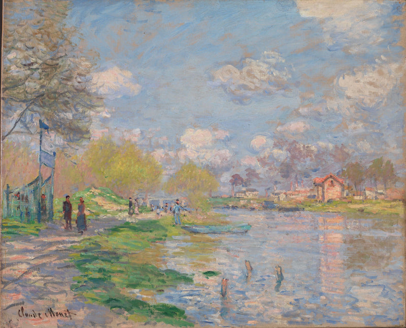 Frühling auf der Insel Grande Jatte W459 - Claude Monet