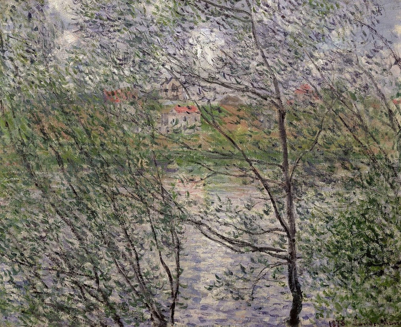 Frühling durch die Äste W455 - Claude Monet