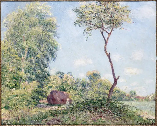 Frühling, Zitterpappel und Akazien - Alfred Sisley