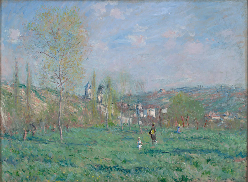 Frühling in Vétheuil W579 - Claude Monet