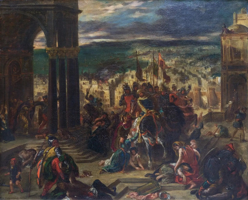 Die Einnahme von Konstantinopel durch die Kreuzritter - Eugène Delacroix